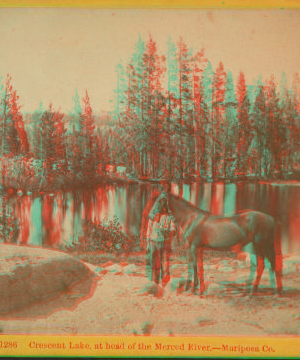 Crescent Lake, at head of the Merced River, Mariposa Co. ca. 1870