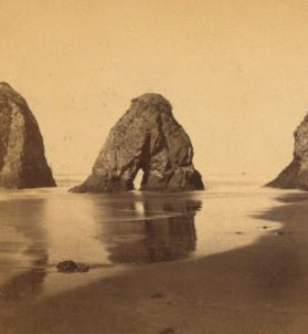 Rocks at mouth of Ten Mile River, Mendocino Co. 1865?-1880? 1870