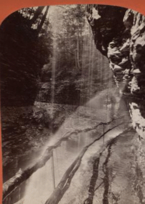 Through the spray, Watkins Glen. 1870?-1880?