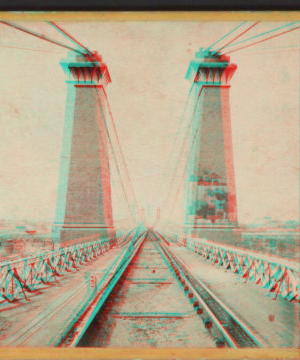 Suspension Bridge from the American side. [1860?-1875?]