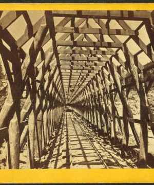 Frame for snow covering, interior view. 1864?-1869?