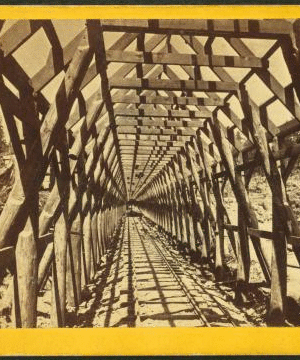 Frame for snow covering, interior view. 1864?-1869?