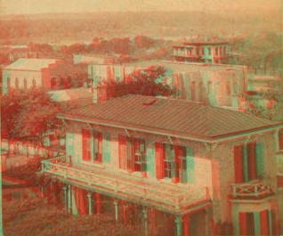 [Bird's eye view of Austin, Texas?.] [ca. 1885] 1865?-1915?