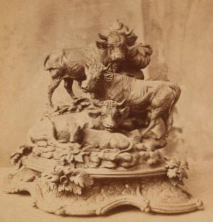 [Sculptural composition with cattle.] 1876