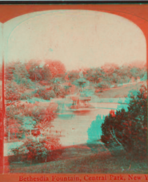 Bethesda Fountain, Central Park, New York. 1860?-1890?