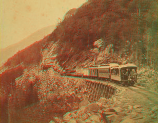 Train on P. & O.R.R., White Mt. Notch, N.H. [1876-1889] 1858?-1895?