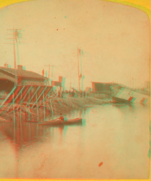 The great flood of the Ohio river, at Cincinnati, February 1883. 1865?-1895? 1883