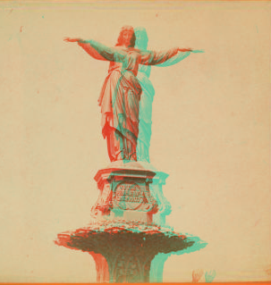 The Tyler Davidson fountain (Genius of Water, 9 feet high). 1865?-1895?