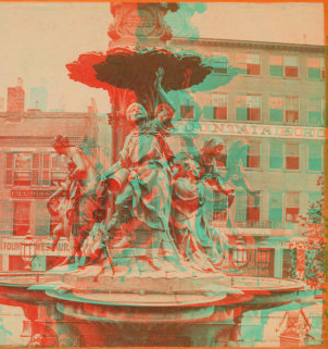 The Tyler Davidson fountain (group on north side). 1865?-1895?