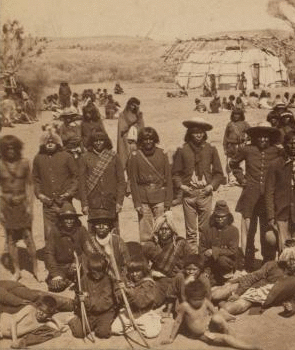 [Chiefs at Verde Reservation, Arizona.] 1870?-1910?