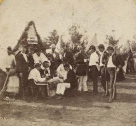 Utica Citizens' Corps, Camp Greenman,  Saratoga Springs, 1869. 1869 [1863?-1875?]