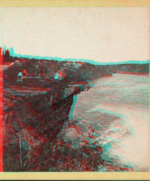 View down the river from under Table Rock. [1860?-1885?]