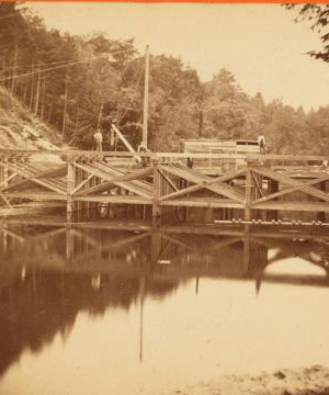 Sudbury River Conduit, B.W.W. div. 4, sec 15, Aug. 17 1876, lower part of centering of great arch. 1876 1876?-1878?