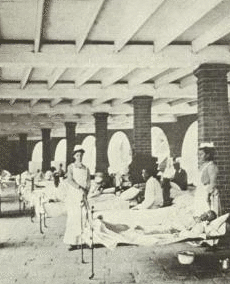 The scenes in the Kingston Hospital. 1907