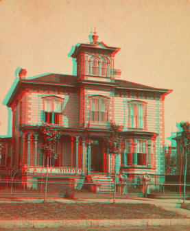 Residence of H. F. Day. 605 N Madison Street, Peoria, Ill. 1865?-1900?