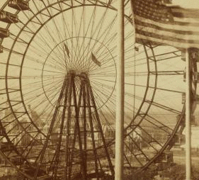 Biggest wheel on earth 240 ft. diam. with heaviest axle ever forged (56 tons), World's Fair, St.Louis, U.S.A. 1903-1905 1904