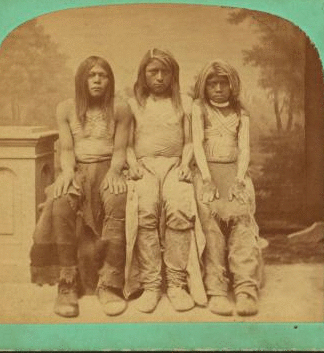 Pahute Indians, the three beauties. 1865?-1885?