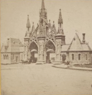 Entrance to Greenwood Cemetery. [1860?-1885?]