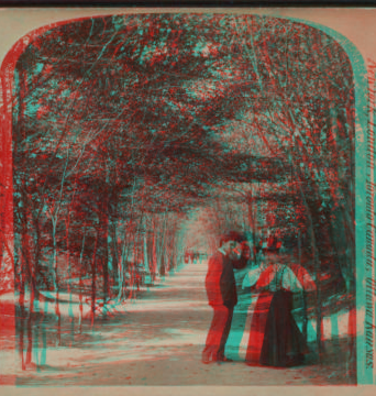 Lovers' Lane, Central Park, New York, U.S.A. c1896 [1859?-1895?]