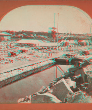 [View of locks, Lockport, N.Y.] [1870?-1900?]