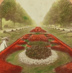 Admiring the flowers, Fairmount Park, Philadelphia. c1901 1860?-1910?