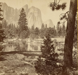 Cathedral Rocks, 2600 feet, Yosemite Valley, Mariposa County, Cal. 1867