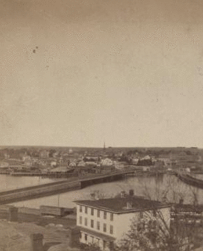 East Bridgeport (showing Middle and R.R. bridges). 1872-1875 1870?-1890?