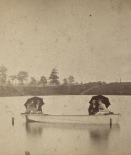 View of two couples in a boat. 1865?-1890?
