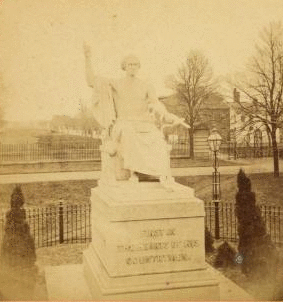 Greenough's Marble Statue of Washington. [ca. 1870] 1859?-1905?