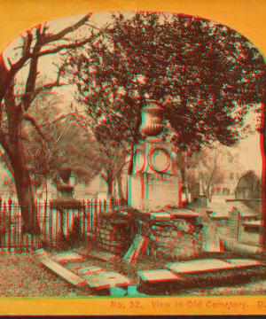 View in old cemetery. [ca. 1868] 1866?-1905?