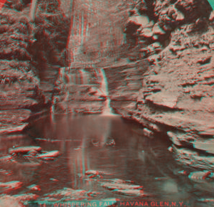 Whispering Fall, Havana Glen, N. Y.. 1865?-1905?