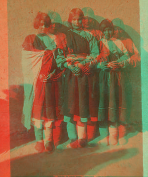 Pueblo Indian girls. 1870?-1908