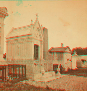 City of the dead, St. Louis No. 2, showing the fine marble tomb of Caballero in the foreground. 1870?-1890?