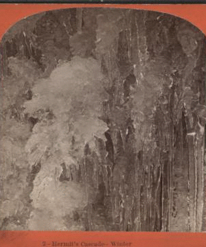 Hermit's Cascade, winter. 1869?-1880?