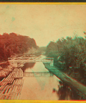 Canal Bridge at [?] Bethlehem. [New Street Bridge at Lehigh Canal.] 1865?-1875?