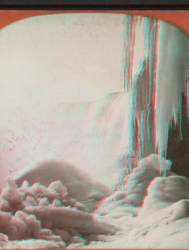 Grottoes and temples with crystal spires, Niagara Falls, N.Y., U.S.A. [Ice formations near falls.] 1893-1902