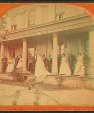 Bridal party at General Butler's, Lowell, Mass., July 31, 1870. 1865?-1885?