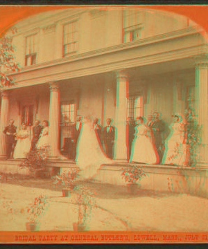 Bridal party at General Butler's, Lowell, Mass., July 31, 1870. 1865?-1885?