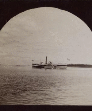 View of the steamer 'Mohawk,' Hudson River, Lona Island. 1891-1896