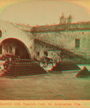 Interior. Old Spanish Fort, St. Augustine, Florida. [ca. 1890] 1868?-1890?