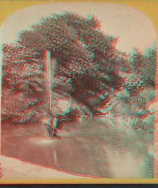 [Central Park, fountain near 5th Avenue entrance.] [1865?]-1896 1866