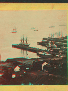 [View of the San Francisco Wharf.] 188- 1858?-1906?