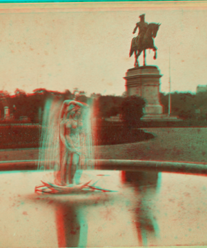 Venus and Washington Monuments, Public Garden, Boston. Mass.