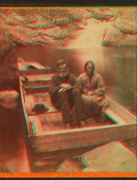 The philosopher of the Pool and his wife, Franconia Notch, N.H. 1858?-1875?