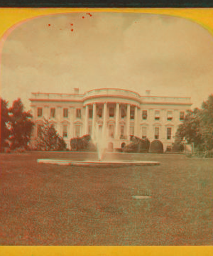 [View of the White House.] 1870-1899 1870?-1899?