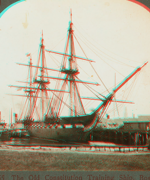 Old Constitution training ship, Boston Harbor, Mass.