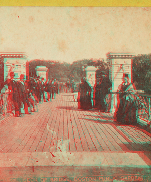 Deck of bridge, Boston Public Garden