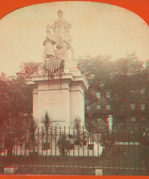 Soldiers' Monument, Charlestown, decorated by 5th Maryland Regiment