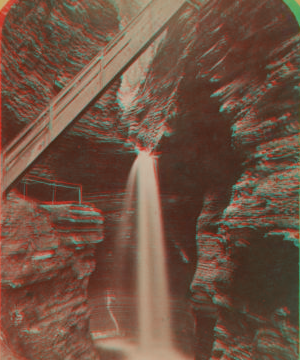 Cavern cascade, Watkins Glen. 1865?-1880?