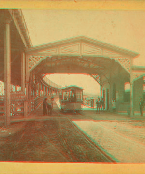 Entrance to Bridge from East St. Louis. ca. 1875 1873-1909